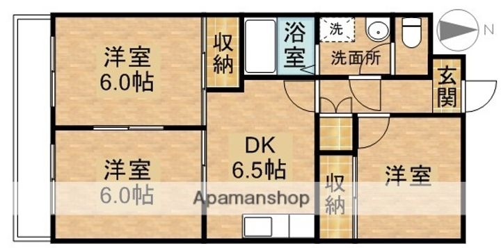 菊川サンハイツの間取り