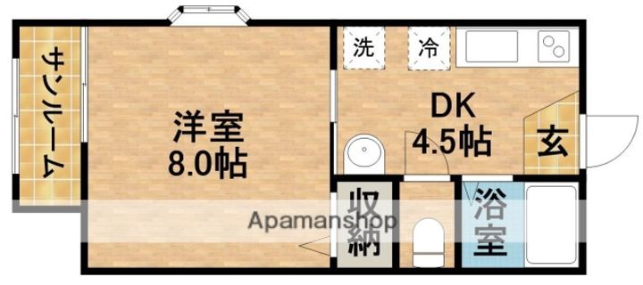 ドムスC101の間取り