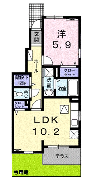 K’S CENTRAL Ⅱの間取り