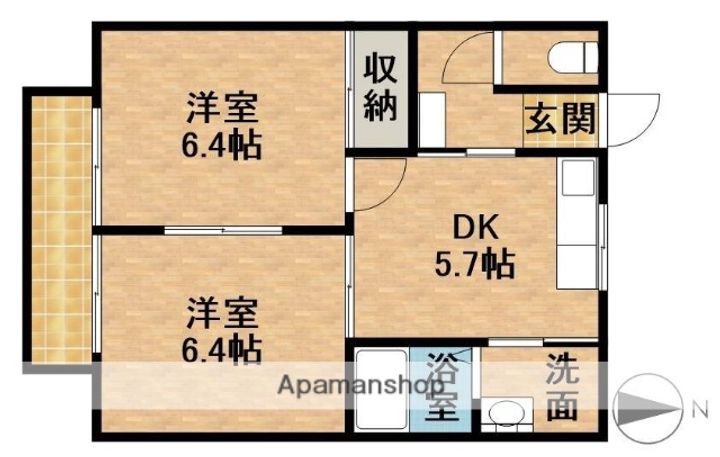 しおさいの丘D202の間取り