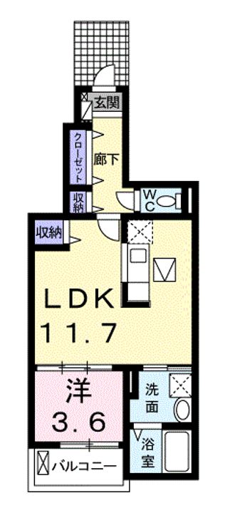 サニー・ダンの間取り