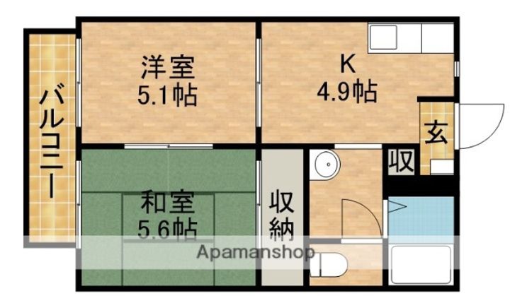 桜通りCの間取り