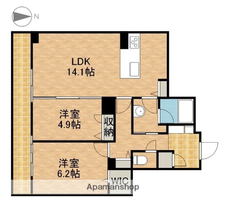 グランメゾン南浅田の間取り