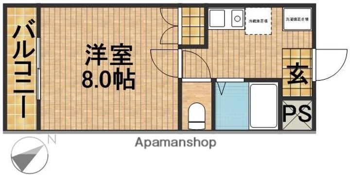 マンション紫尾207の間取り