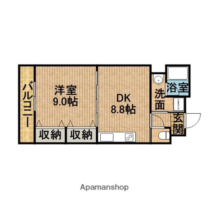 トゥーレジュールE201の間取り