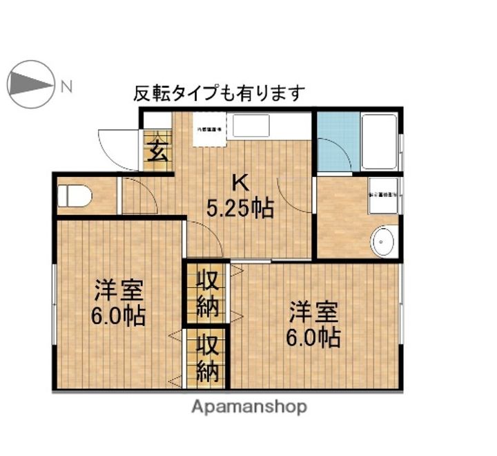 紫陽花Ⅱ13の間取り
