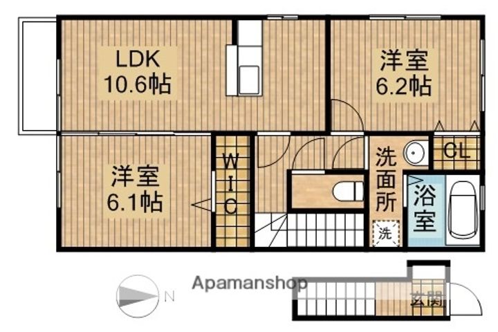 AフラッツA(エースフラッツ)の間取り