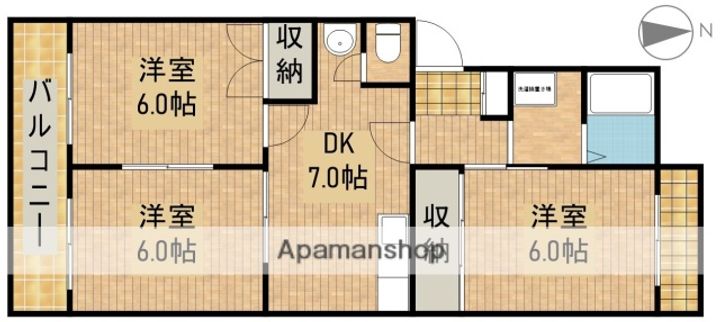 ウィンディホクエンⅠの間取り