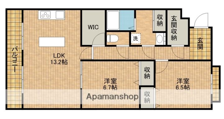グランシャトーⅢ301の間取り