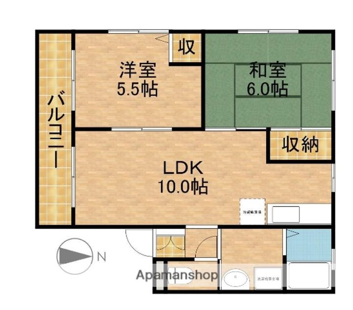 ベル豊田Bの間取り