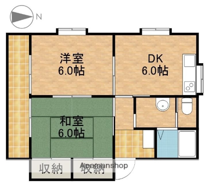レ・アール小池Aの間取り