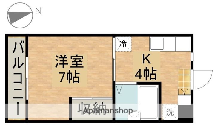 ハーベスト上島105の間取り