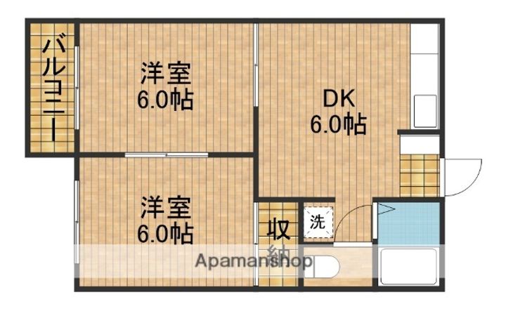 フォーブル平野(北棟)の間取り