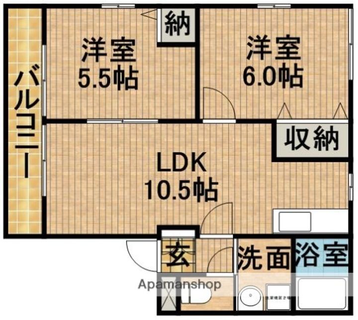 ファミーユAの間取り