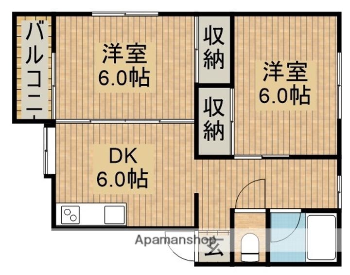 サンハイツ1の間取り
