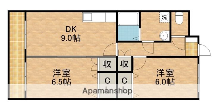 グロワール303の間取り
