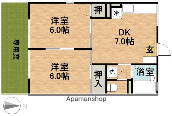 セジュール本町の間取り