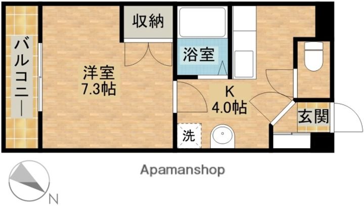 A−LIFE初生202の間取り