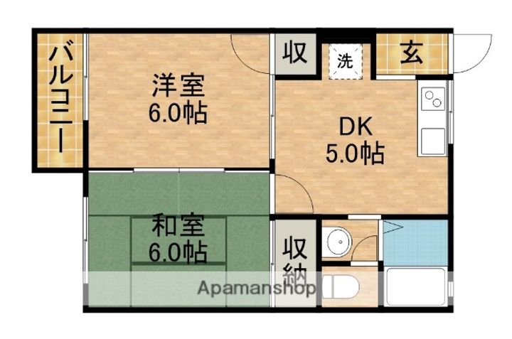 フレグランスあさひ203の間取り