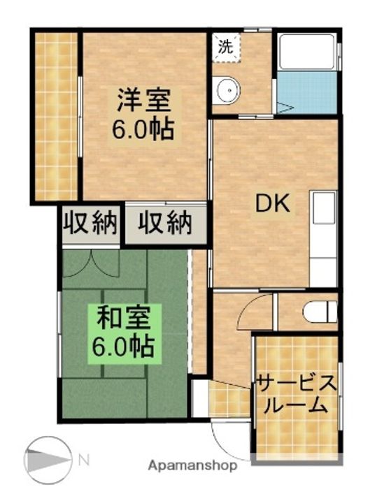 コムフォート20102の間取り