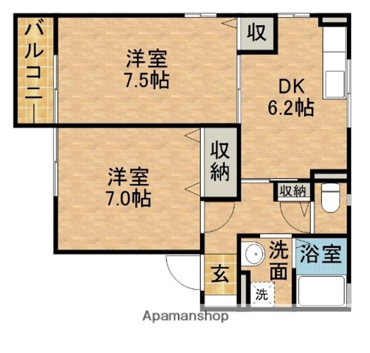 メルヴェイユの間取り