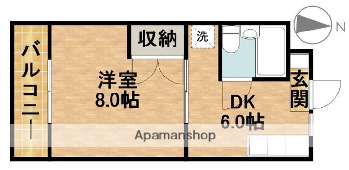 マンション大庭305の間取り