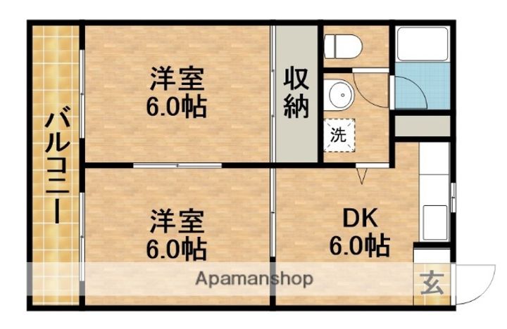 コーポ雅の間取り