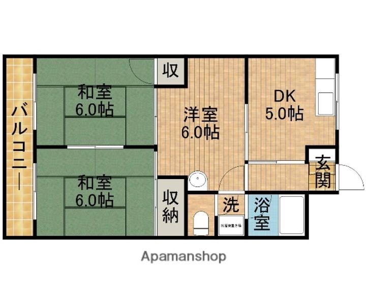 コーポマウンテンⅡ202の間取り