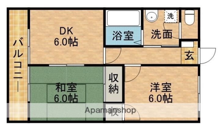 ポヌール半田の間取り