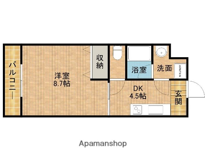 FIUMESTUDIOの間取り