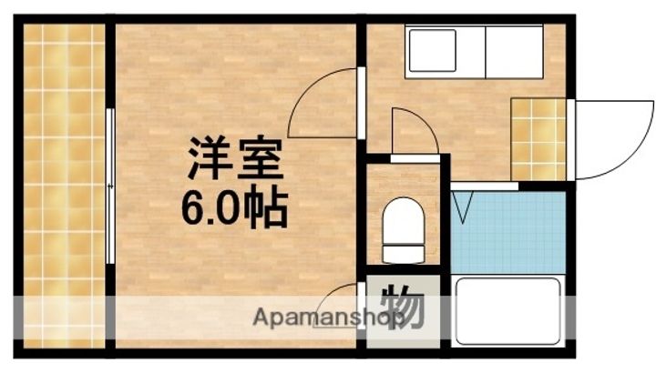 サンテラス片山204の間取り