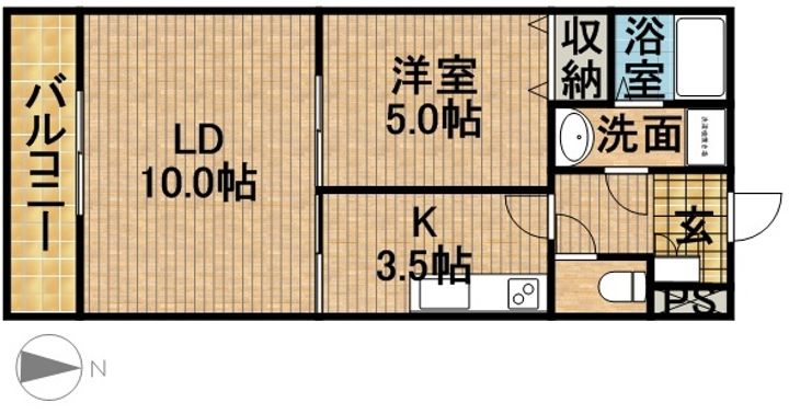 SUNRISE六番館の間取り