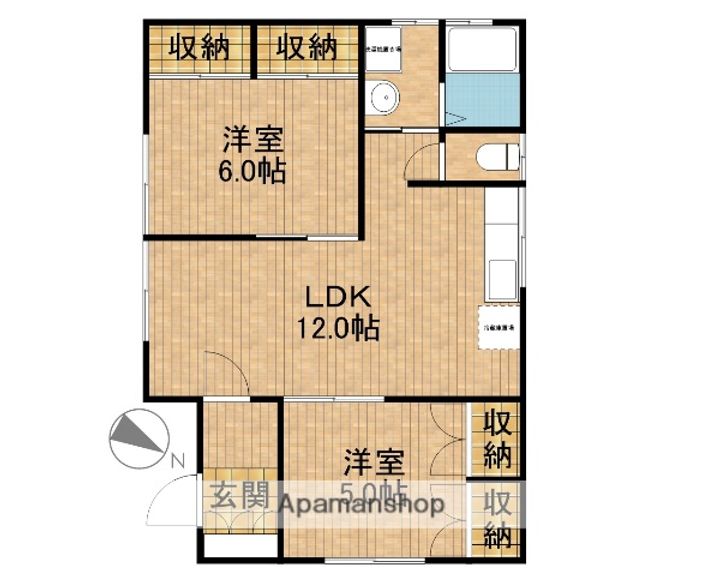 静岡県磐田市掛塚(一戸建)の賃貸物件の間取り