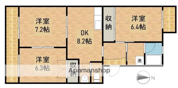 キャッスルSS204の間取り