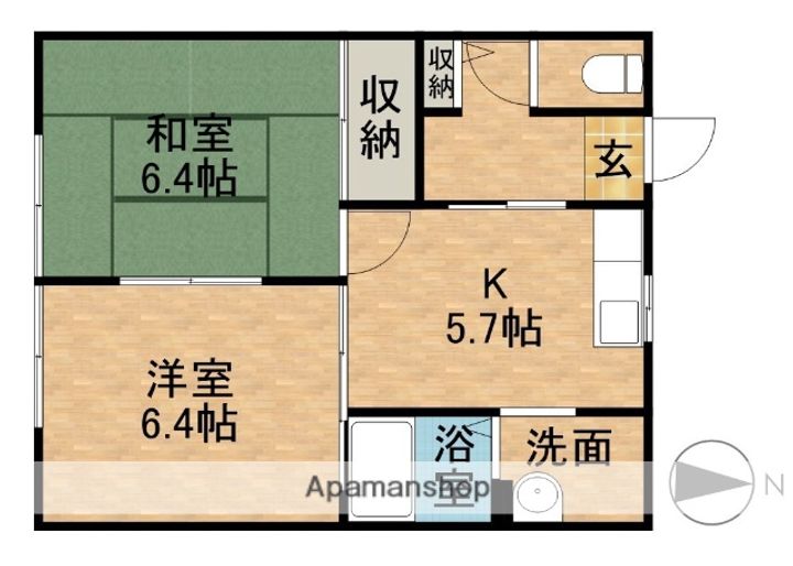 城の里Bの間取り