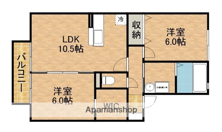 リビングタウン家代の里Dの間取り