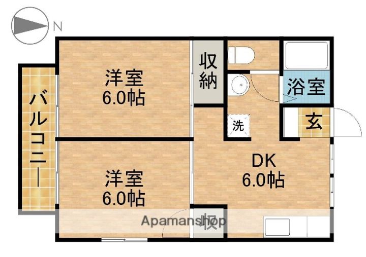 豊保コーポの間取り