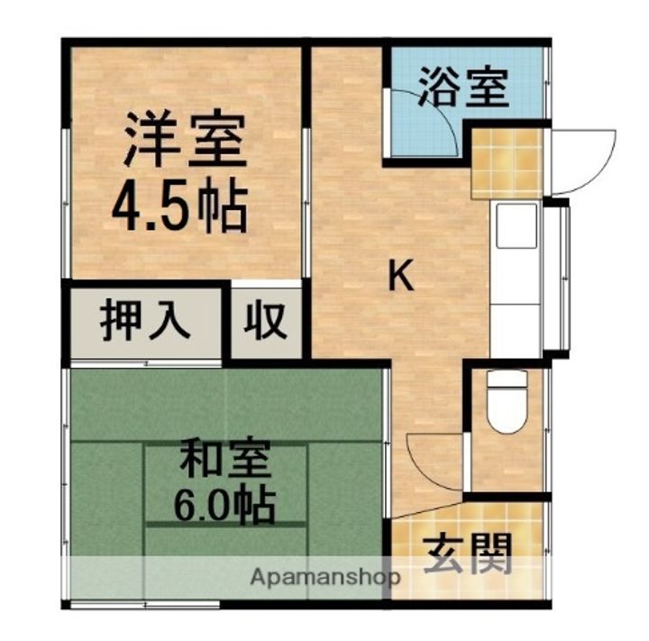 静岡県浜松市中央区小豆餅1丁目(一戸建)の賃貸物件戸建ての間取り