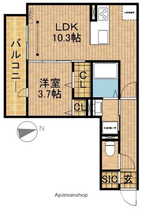 DーROOM下池川町の間取り