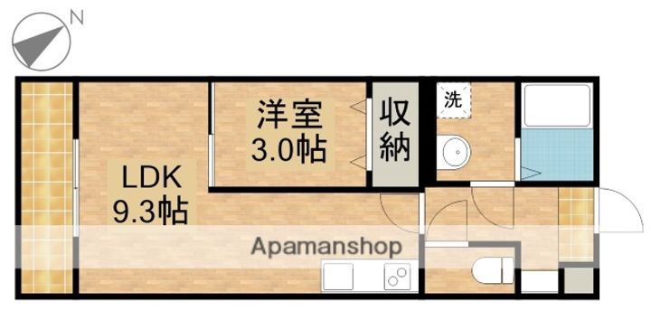 フェリス道本203の間取り