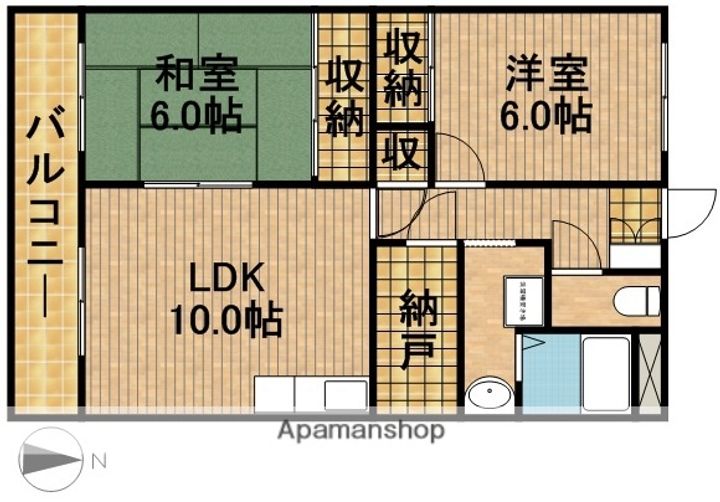 アーバンささがせの間取り