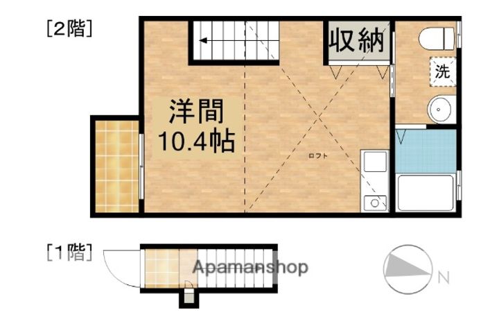 NORTH VILLAGEⅠ204の間取り