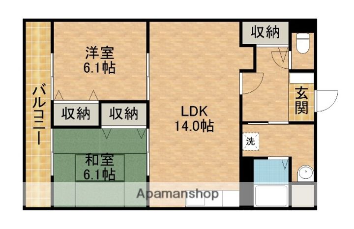 プレジール・メゾン101の間取り