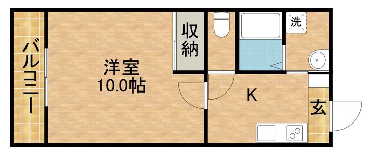 アラモードⅠ105の間取り