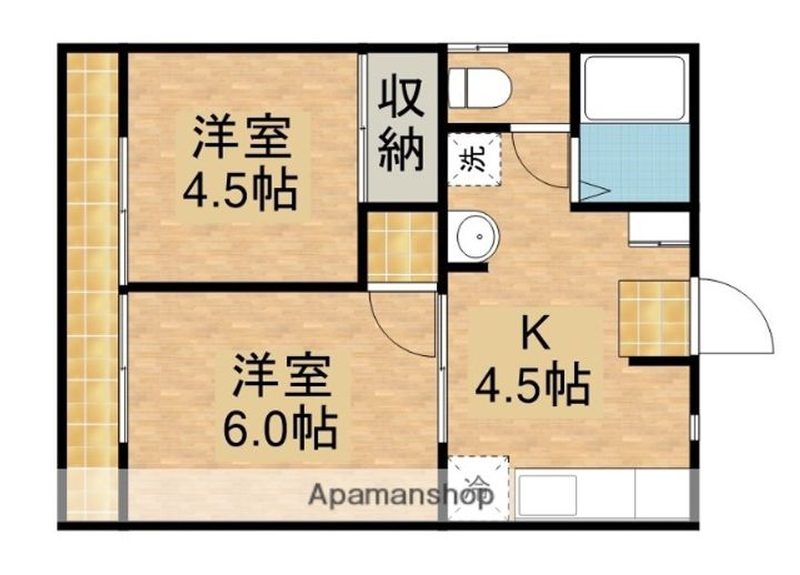 ハイツルピナスDの間取り