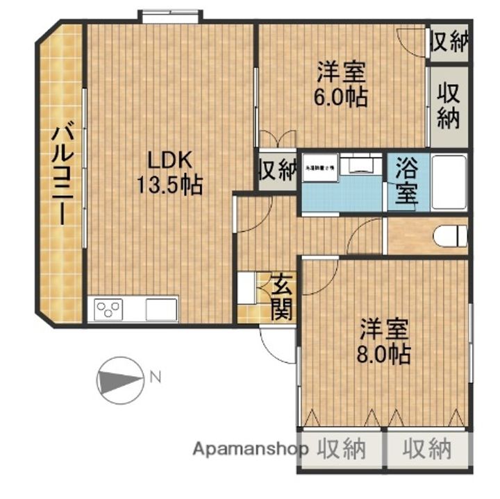 サンテラスすみれの間取り