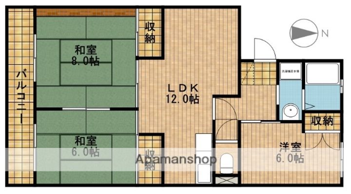 グランドパレス201の間取り