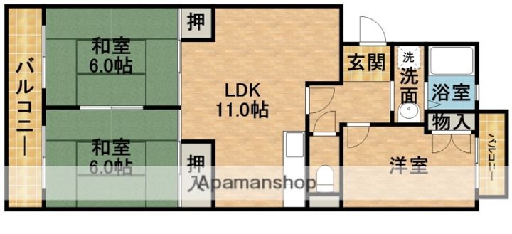 グランドパレス302の間取り