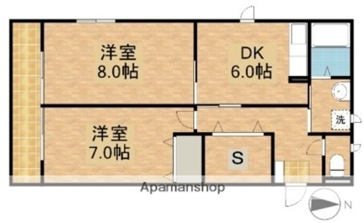 シティハイム香の間取り