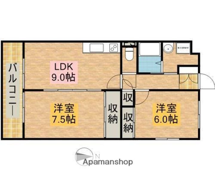 カーサ・カンパーナ101の間取り